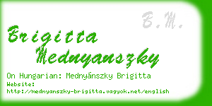 brigitta mednyanszky business card